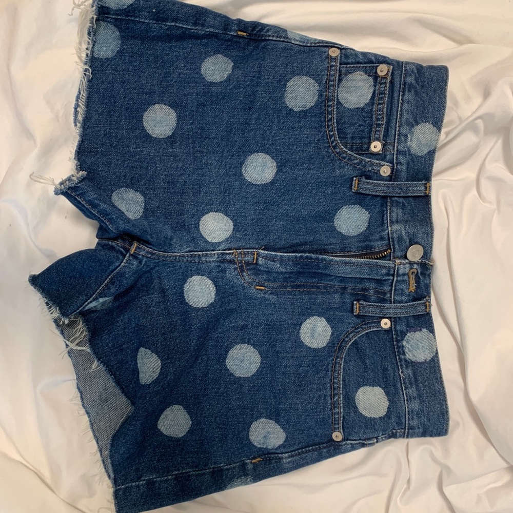 MADEWELL polka dot shorts